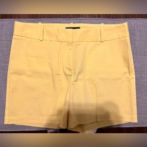 Talbots Yellow Chino Shorts 10 / 5” NWT